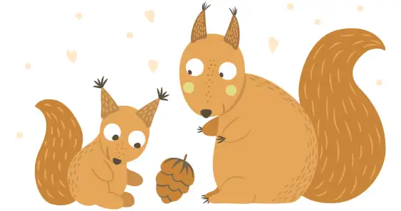 Как бельчонок страх преодолел