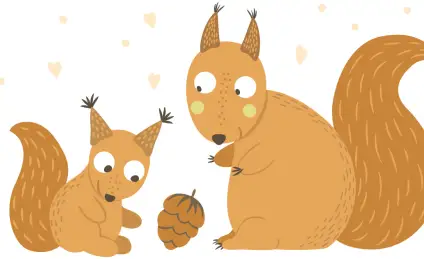 Как бельчонок страх преодолел