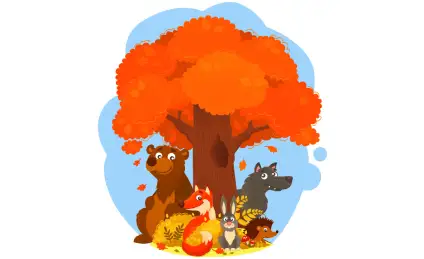 Сказка о старом дубе и его жителях