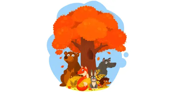 Сказка о старом дубе и его жителях