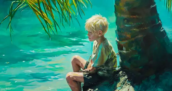 Ленивый мальчик и альбинос