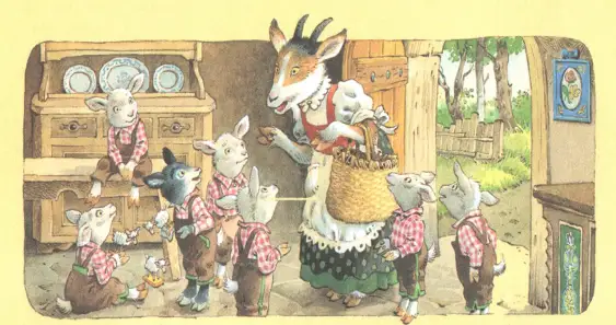 Волк с козлятами