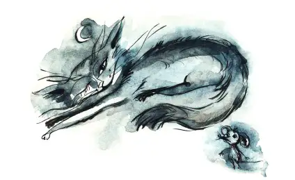 Котёнок Барсик и мышата