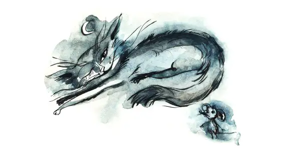 Котёнок Барсик и мышата