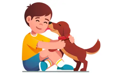 Как дети щенка приютили