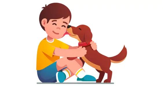 Как дети щенка приютили