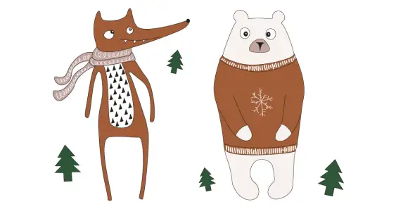 Добрый Мишка и злюка Лиса