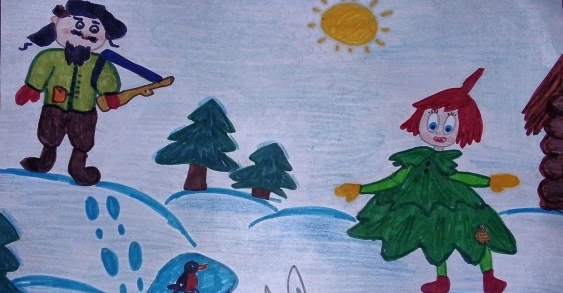 Как Ёлочка спасла Зайчишку