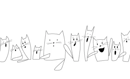 Жили у бабушки десять котят