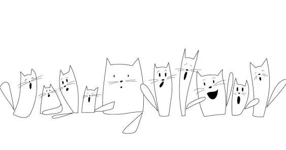 Жили у бабушки десять котят