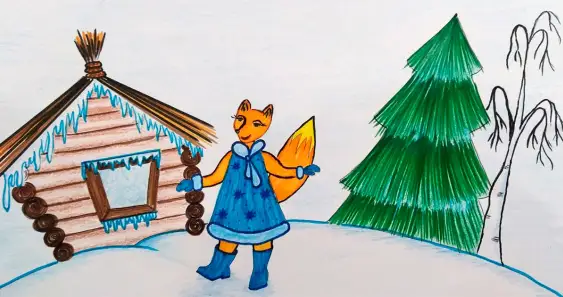 Как хитрая лиса Новогоднюю елку украсила