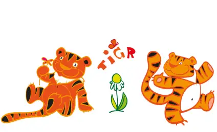 Тигрёнок и его друг Лёва