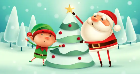 Как Дедушка Мороз среди ребят себе помощника искал