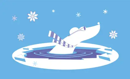 Как медвежонок под лёд провалился