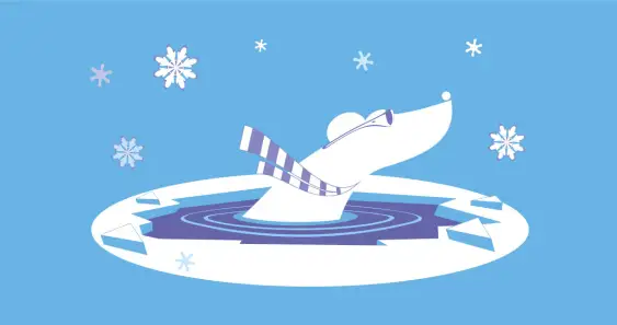 Как медвежонок под лёд провалился