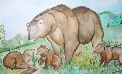 Добрая Баба-Яга и три медвежонка