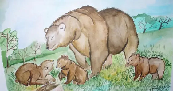 Добрая Баба-Яга и три медвежонка