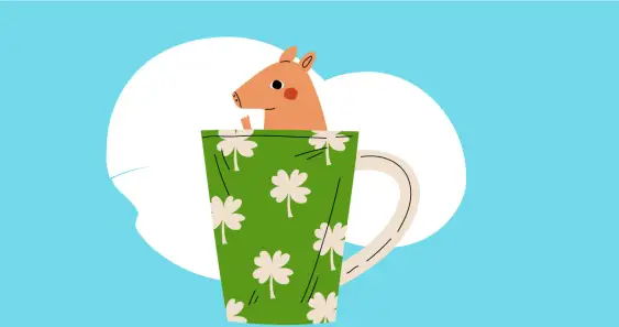 Про дружбу: поросёнок и старая кружка