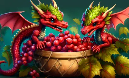 Как семья дракончиков у бабушки гостила