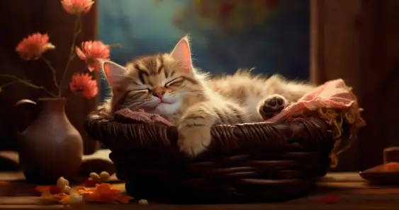 О чём мечтает котик?