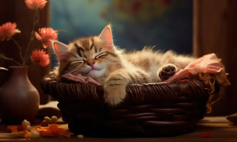 О чём мечтает котик?