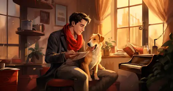 Щенок и музыка: сказка о настоящей дружбе