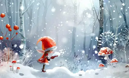 Сказка про Эльфика, который любил есть снег