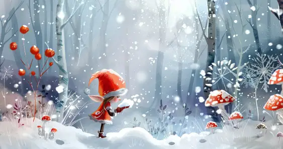 Сказка про Эльфика, который любил есть снег