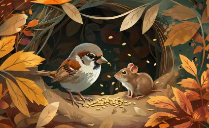 Как воробей мышке помог