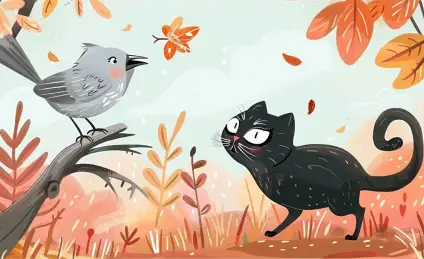 Необычная дружба, или как Кот с Воробьём спелись