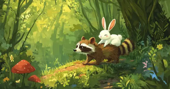 Как енот учился говорить добрые слова и дарить улыбку, тепло души тем, кто рядом…