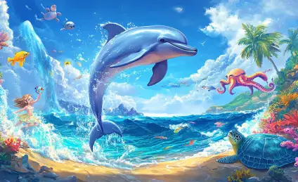 Знакомство с дельфином Бином и его друзьями