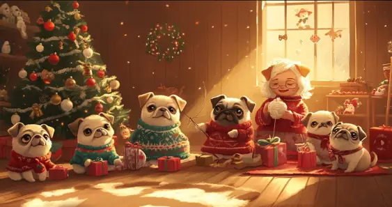 Мопс — шерстяной пёс