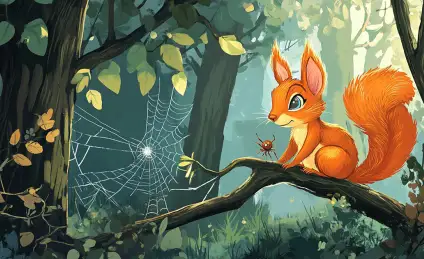 Как Белочка помогла Паучку