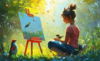 Как художница Майя спасла паркового воробышка, а воробышек спас Майю от чар колдуна Серокола