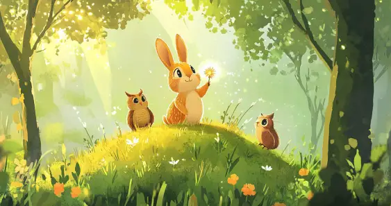 Сказка о Смелом Зайчонке и его друзьях