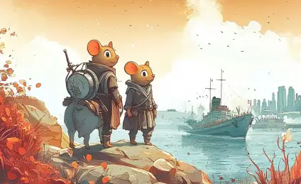 День, когда мышата встретились с морем