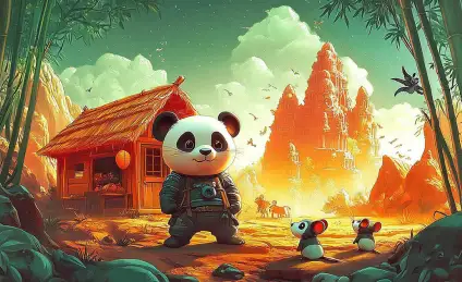 Знакомство с пандой во Вьетнаме