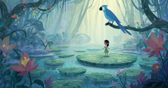 Маленькая девочка в большой Амазонии