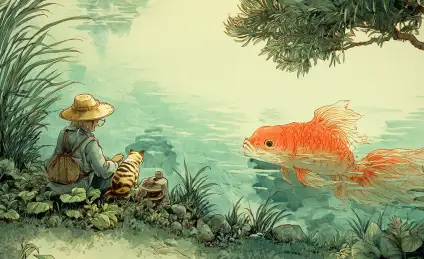 Сказка о рыбе с алыми плавниками, которую невозможно поймать