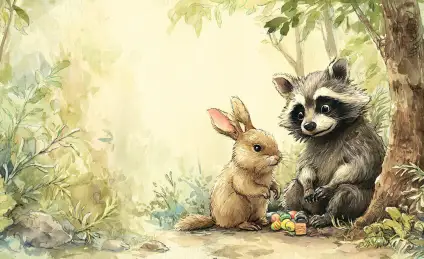 Енот Веня учится дружить