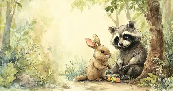 Енот Веня учится дружить