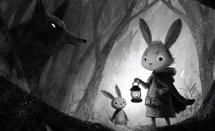 Сказка про храброго зайца и спасительный фонарик