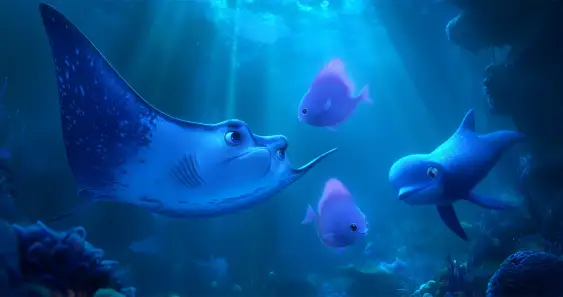 Скат Скай и Кристалл Глубин