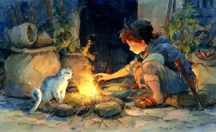 Как человек подружился с кошкой