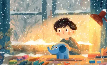 Сказка о мальчике Эльдарчике и синем пластилиновом слонике