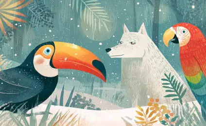 Шанти, Кора и Рико. Полярная песня