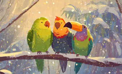 Шанти, Кора и Рико. Холодная зима