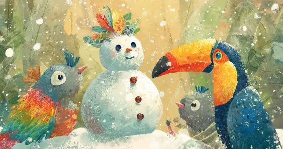 Шанти, Кора и Рико. Тропический снеговик