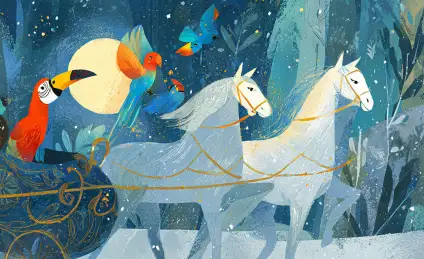 Шанти, Кора и Рико. Три белых коня